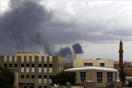 bombardeo sobre Saada Nueva mascare del régimen de Al Saud en Yemen